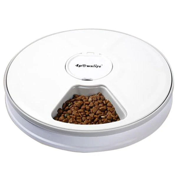 Smart Automatic Cat Feeder With Voice Record Stainless Steel LCD Screen Timer For Cat Food Bowl Cat Food Dispenser