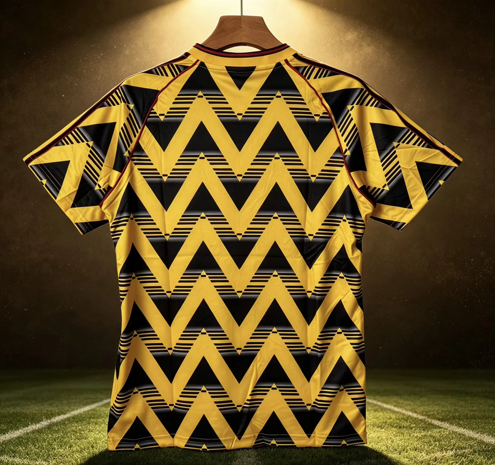 1991-93 Retro Arsenal Away Gold Fans Soccer Jersey 1:1 Thai Quality