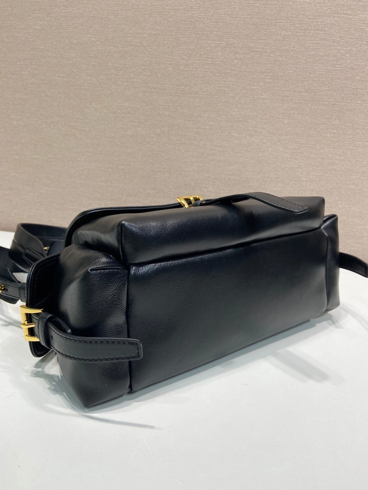 Prada PRA Shoulder Bag Black Sheepskin 341130