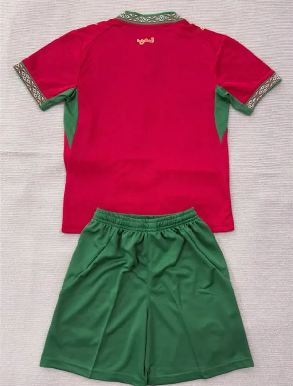Kids Morocco Home Jersey Suit World Cup 2026
