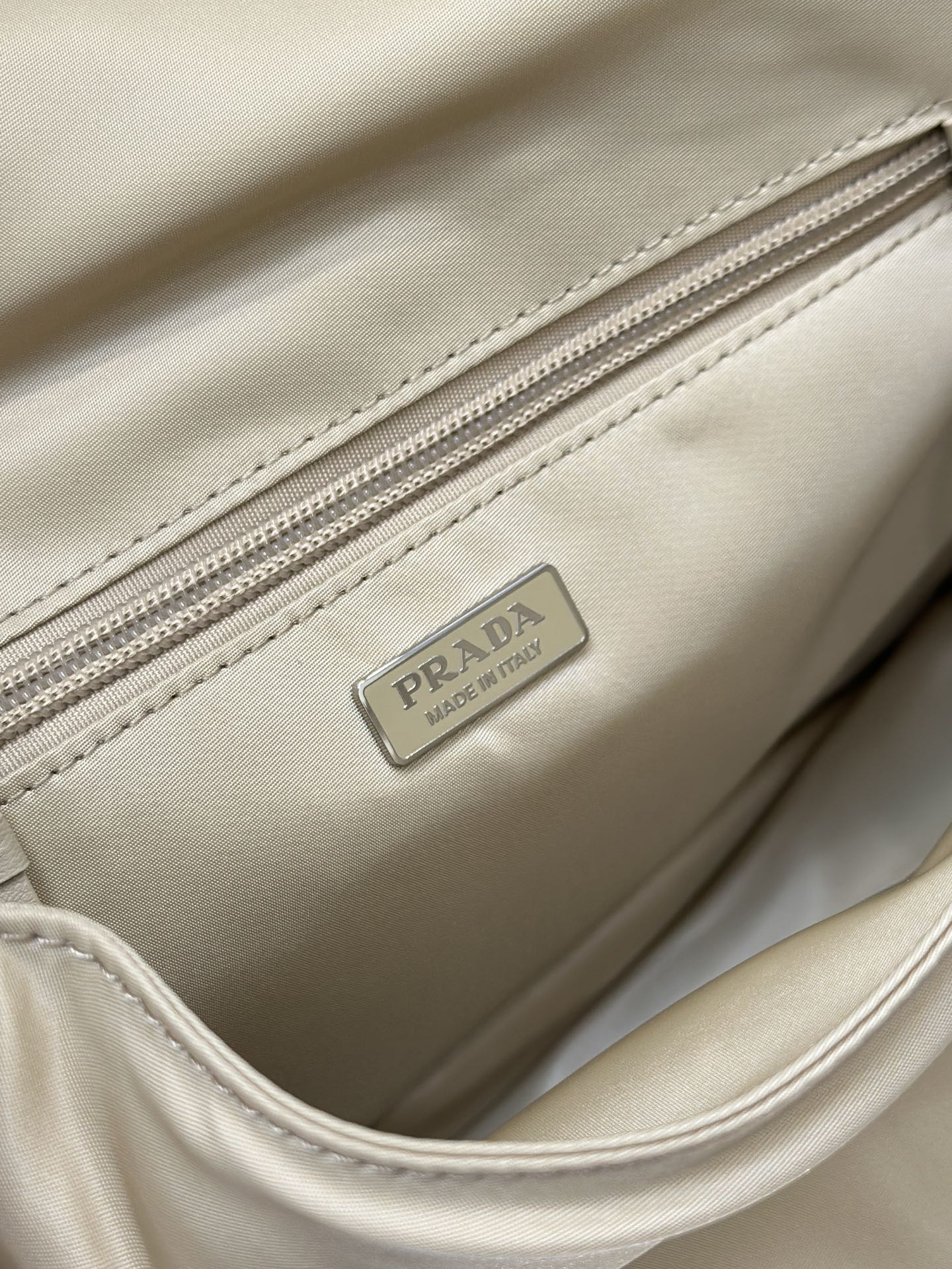 Prada CINI 23 MEDIUM BAG IN FLAX YELLOW RE-NYLON WITH STRAP