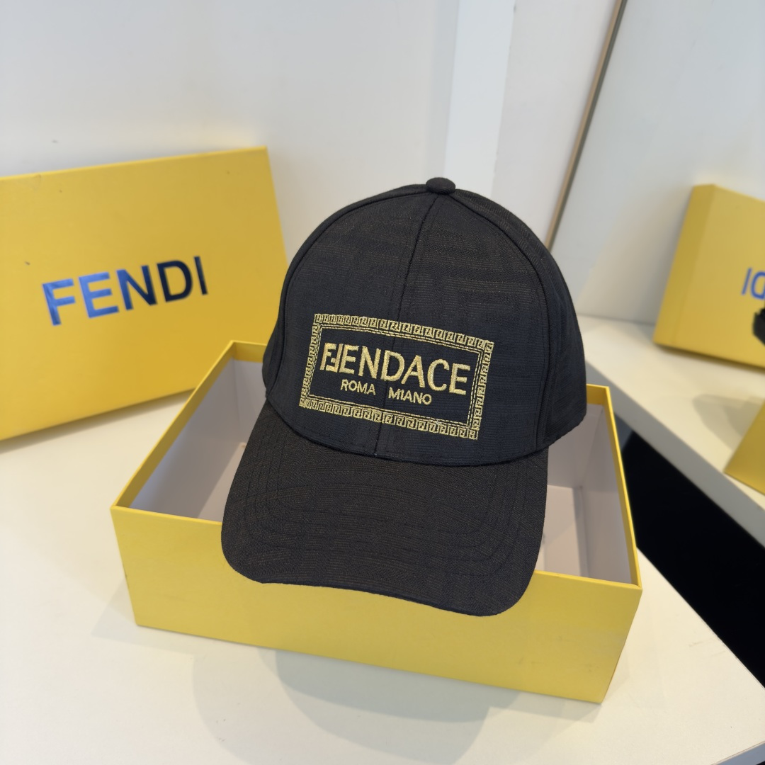 Fendi FF Logo Baseball Cap