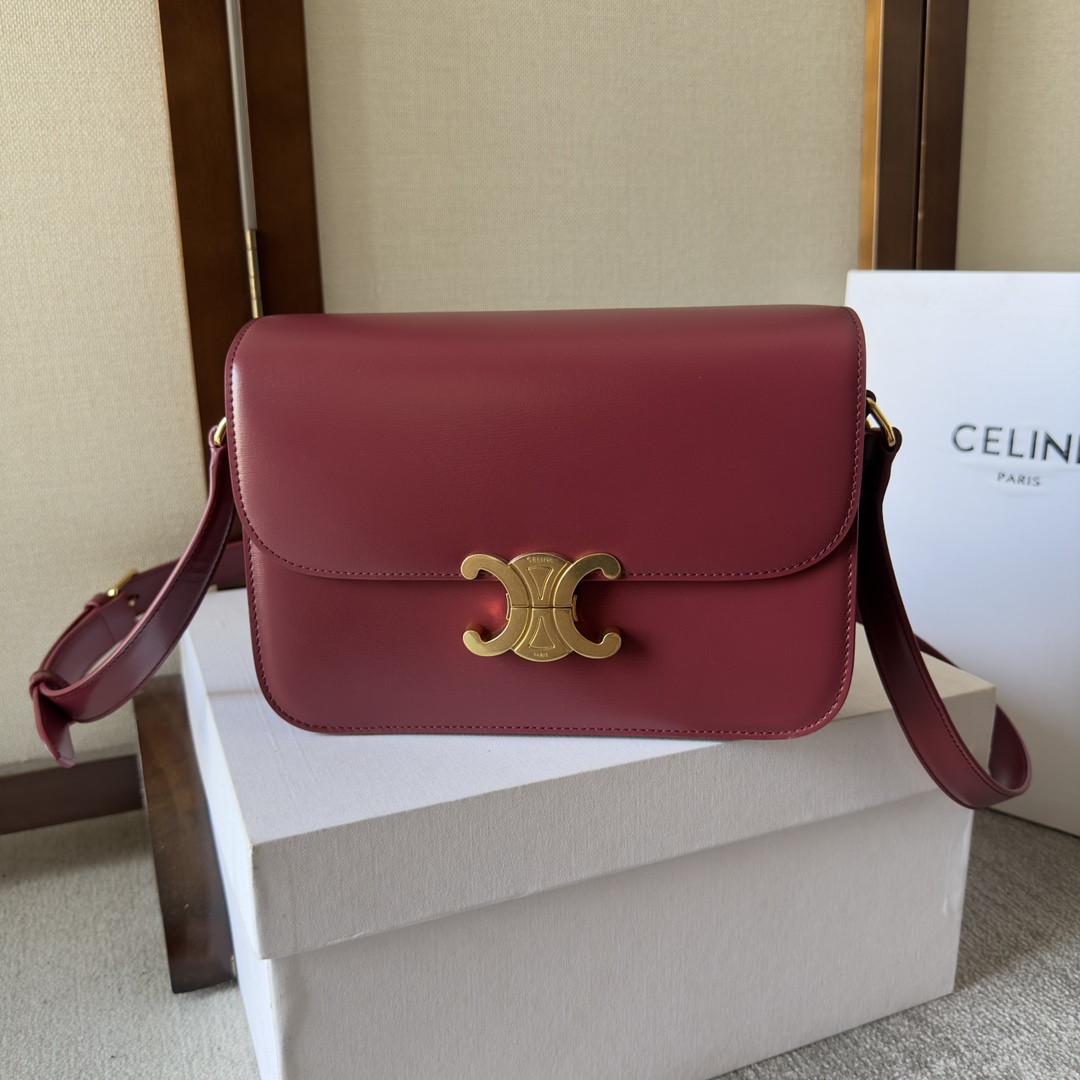 Celine Syrah Classique Triomphe Bag