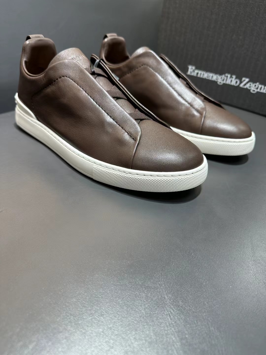 Zegna Triple Stitch Luxury Sneaker Loafer