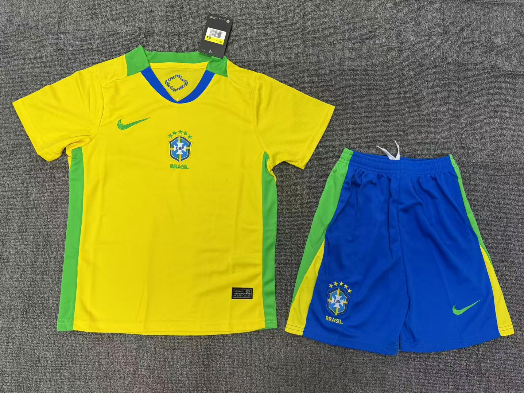Brazil Women's Team 2025 Copa America Home Kids Suit