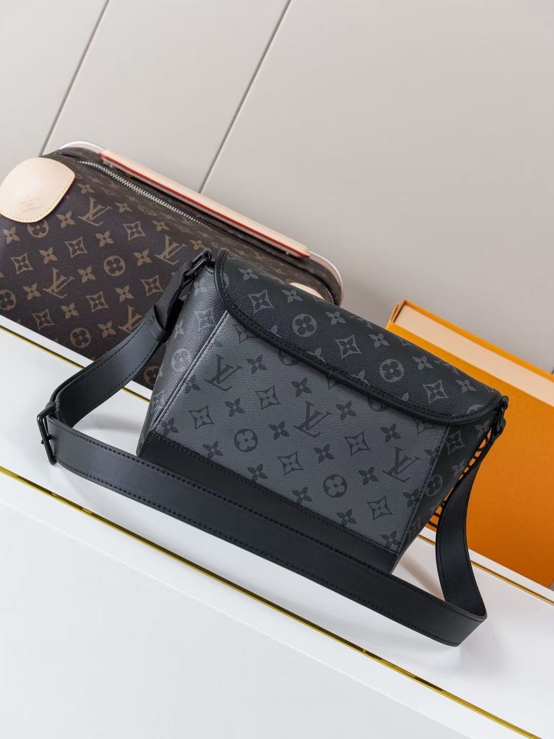 Louis Vuitton Monogram Eclipse Reverse coated canvas crossbody bag