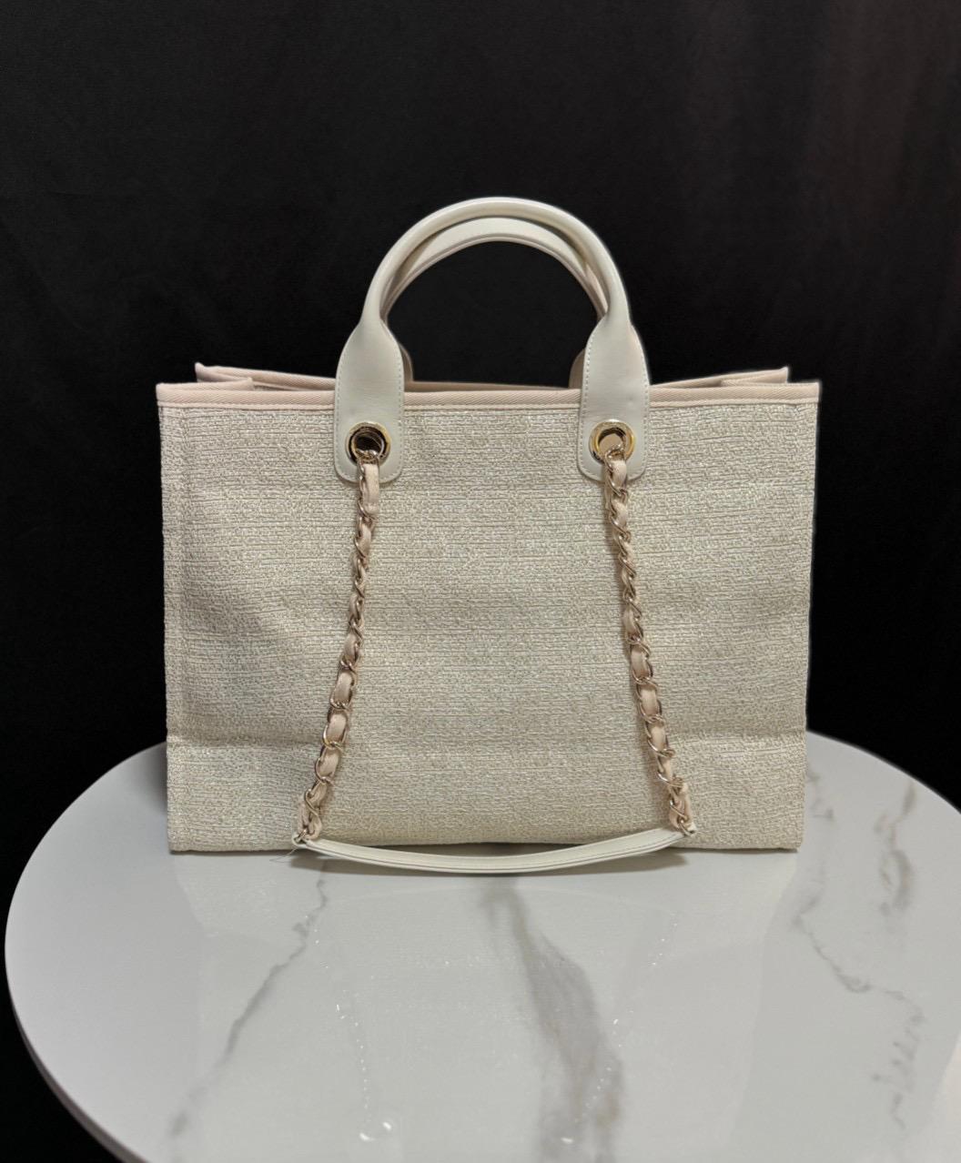 CHANEL Beach canvas bag