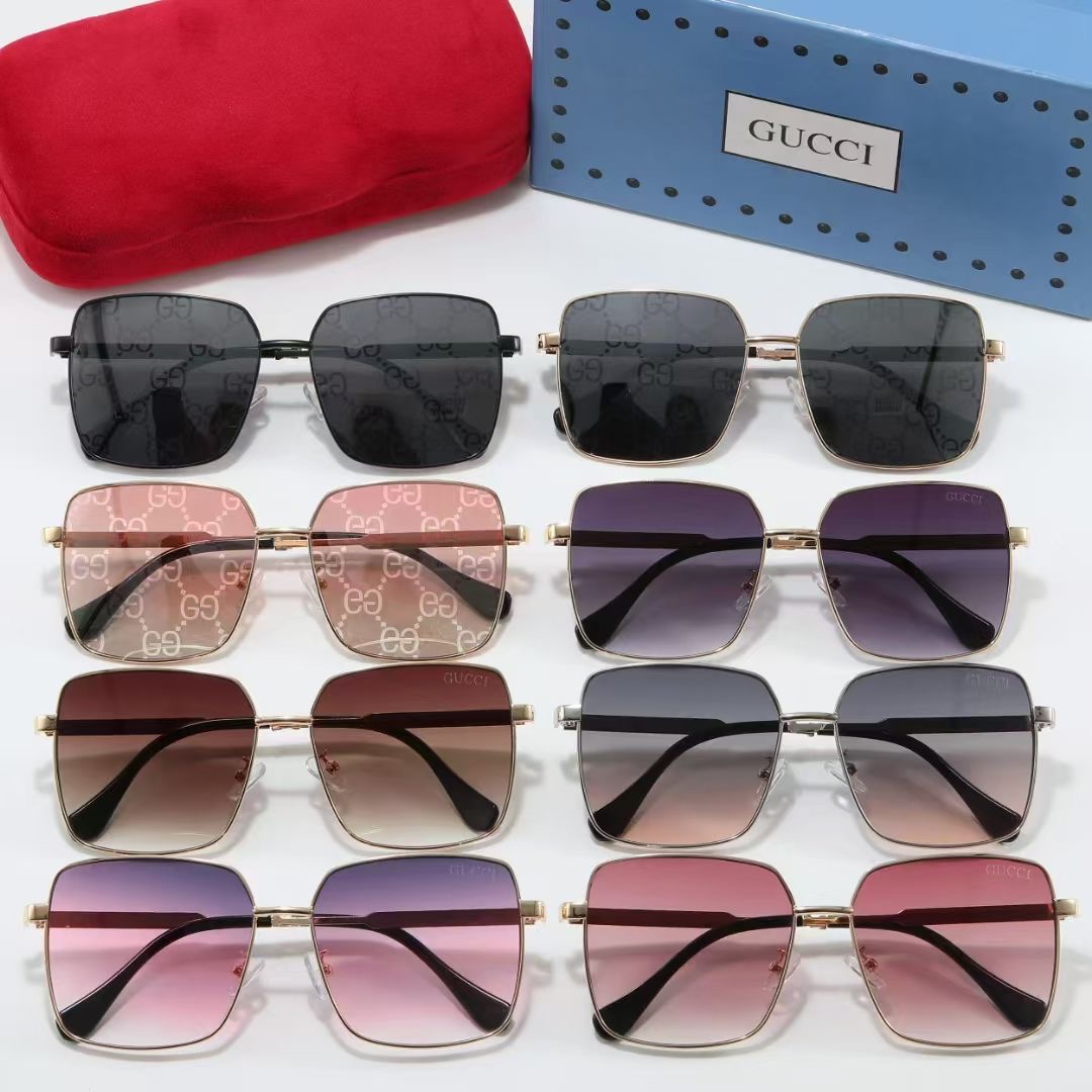 Gucci Square-frame Metal Sunglasses Top quality - KAIROO