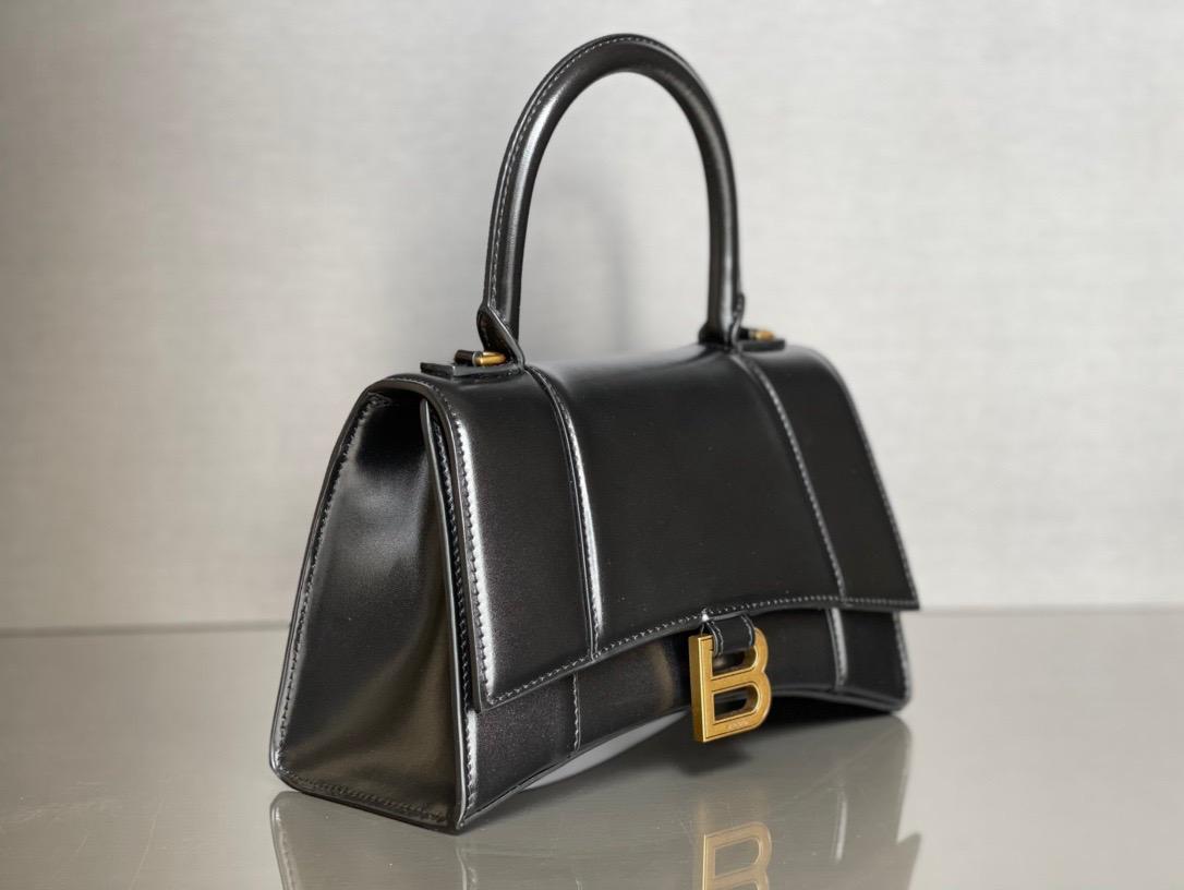 Balenciaga Hourglass Handbag Small in Black