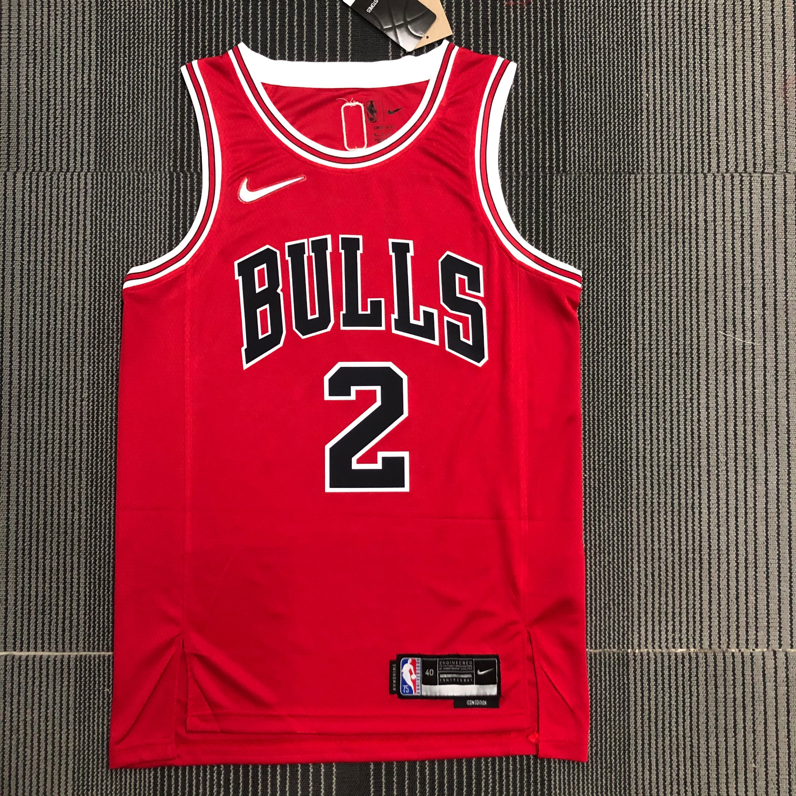 75th Anniversary Chicago Bulls Red Edition No.2 BALL