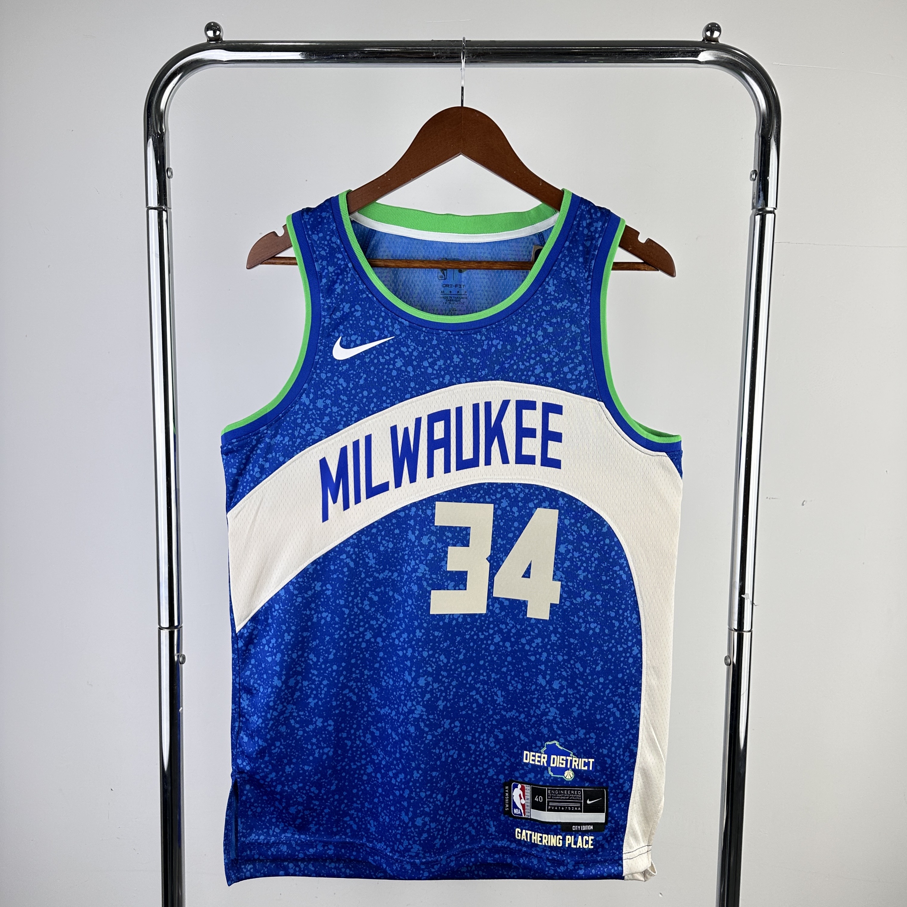 24 Season Milwaukee Bucks  City Edition No.34