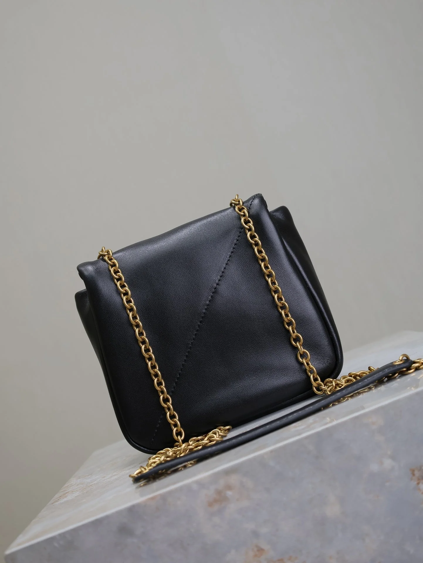 Saint Laurent YSL Mini Jamie 4.3 Shoulder Bag 16cm Black Lambskin GHW