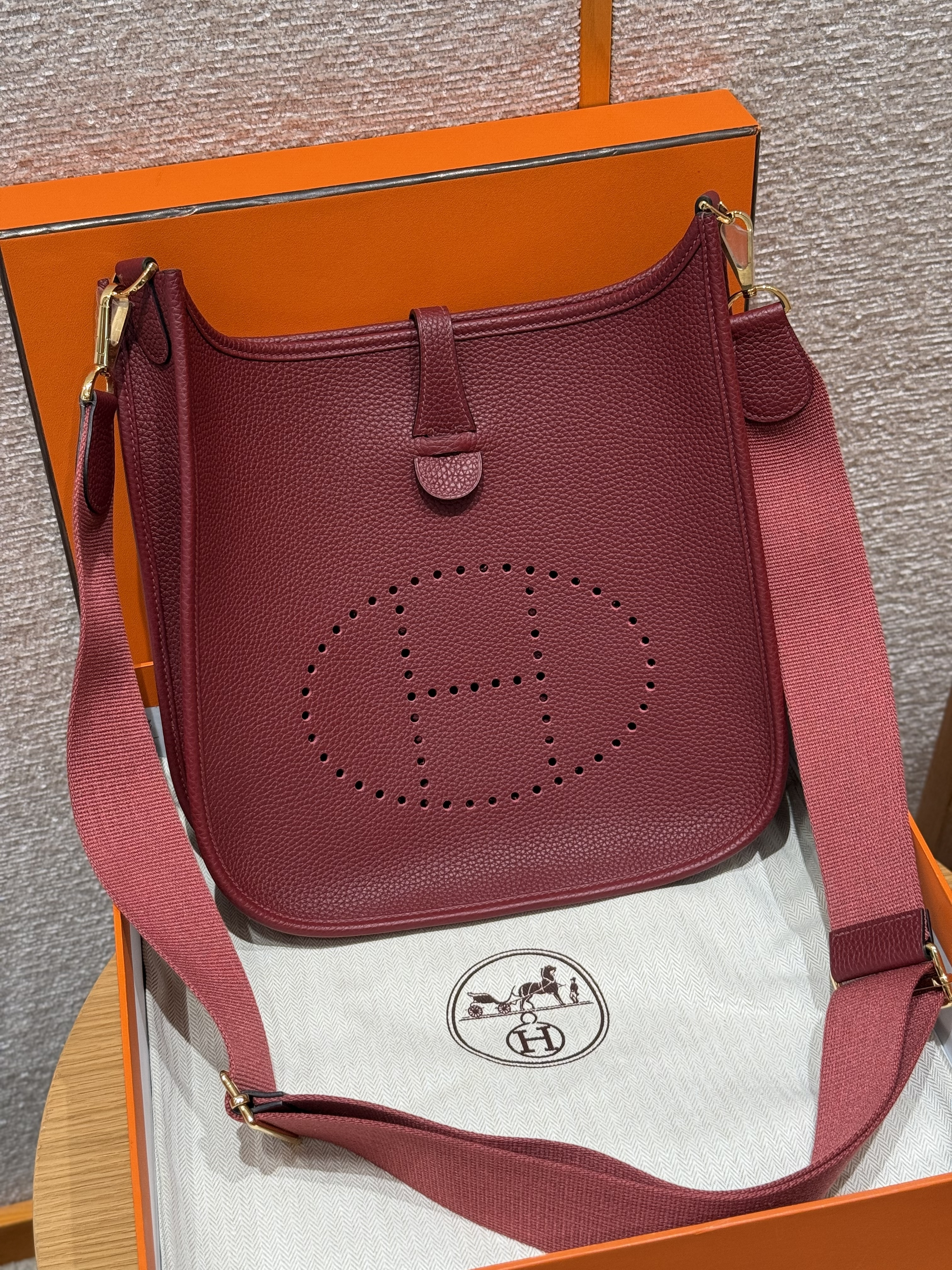 Hermes Rouge H Clemence Evelyne III 29