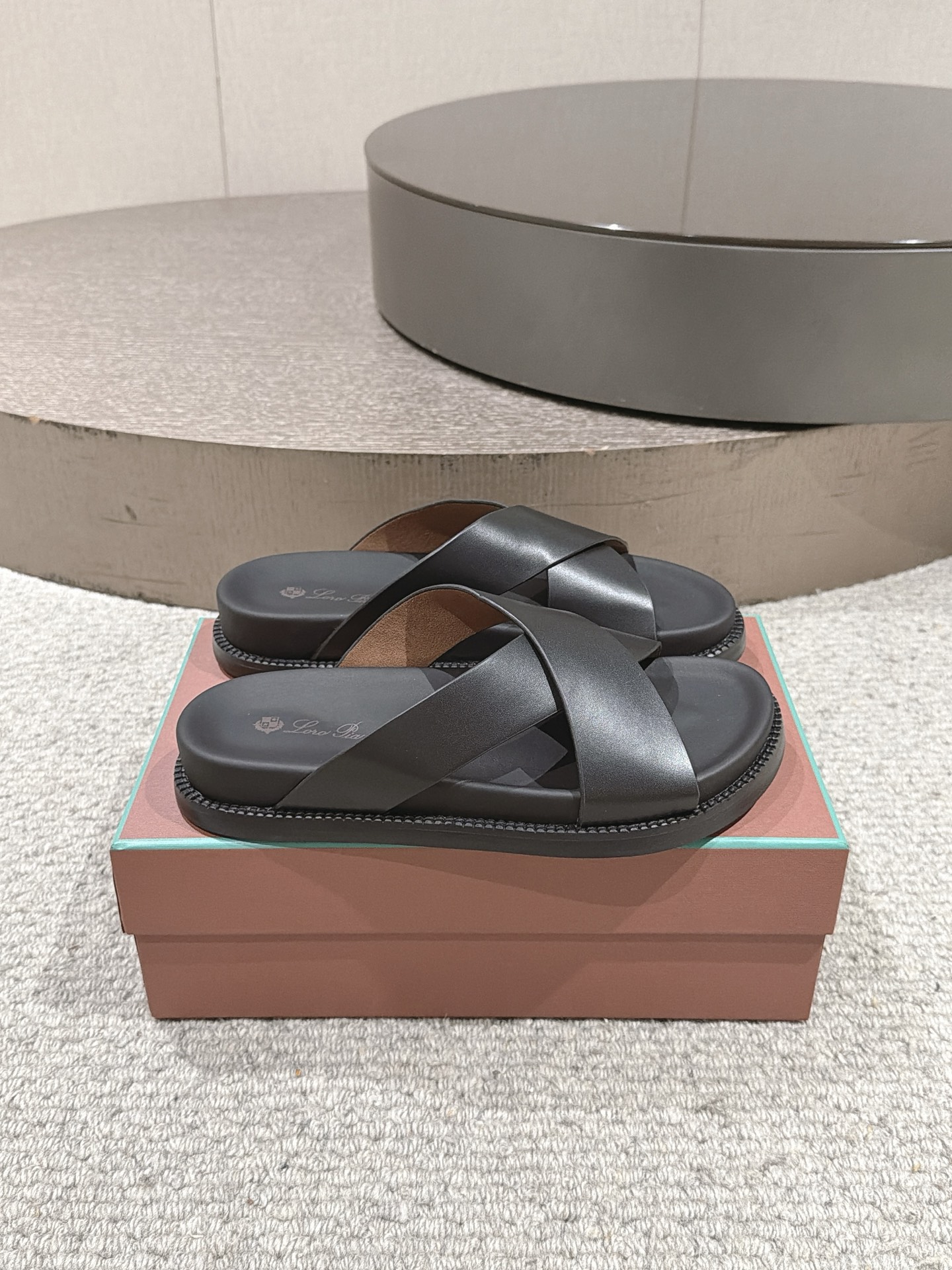 Loro Piana Men's Leather Sandal