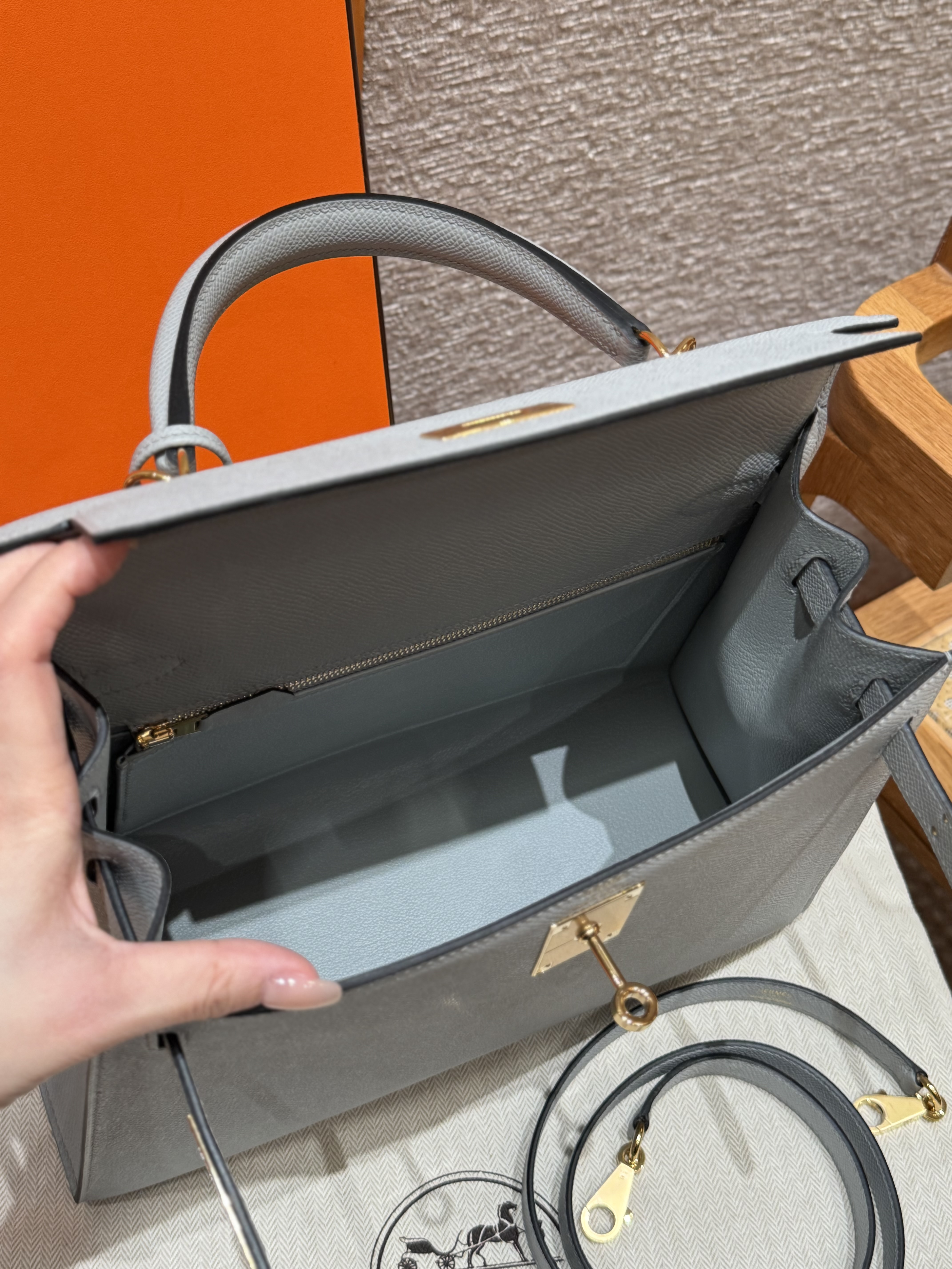Hermes Blue GlacierEpsom Kelly 28