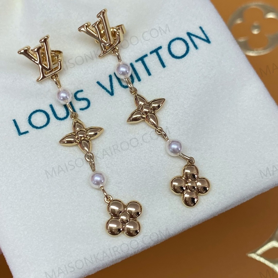 Louis Vuitton LV Fleur de Monogram Earrings - KAIROO