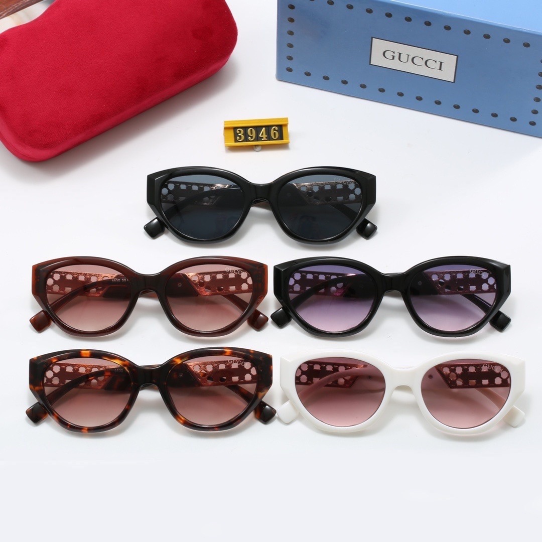 Gucci Cut-out Logo Cat-Eye Sunglasses Top quality - KAIROO