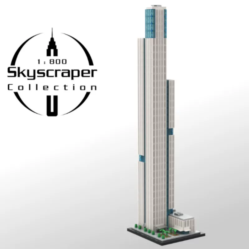 MOC 241968 - Tower 1 at Nanjing Financial City II 1:800 Scale