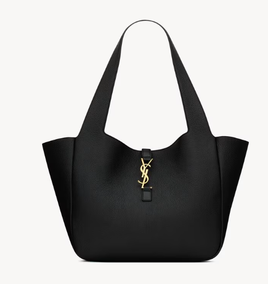 Saint Laurent Black Grained Calfskin LE 5 À 7 Large Tote 763435