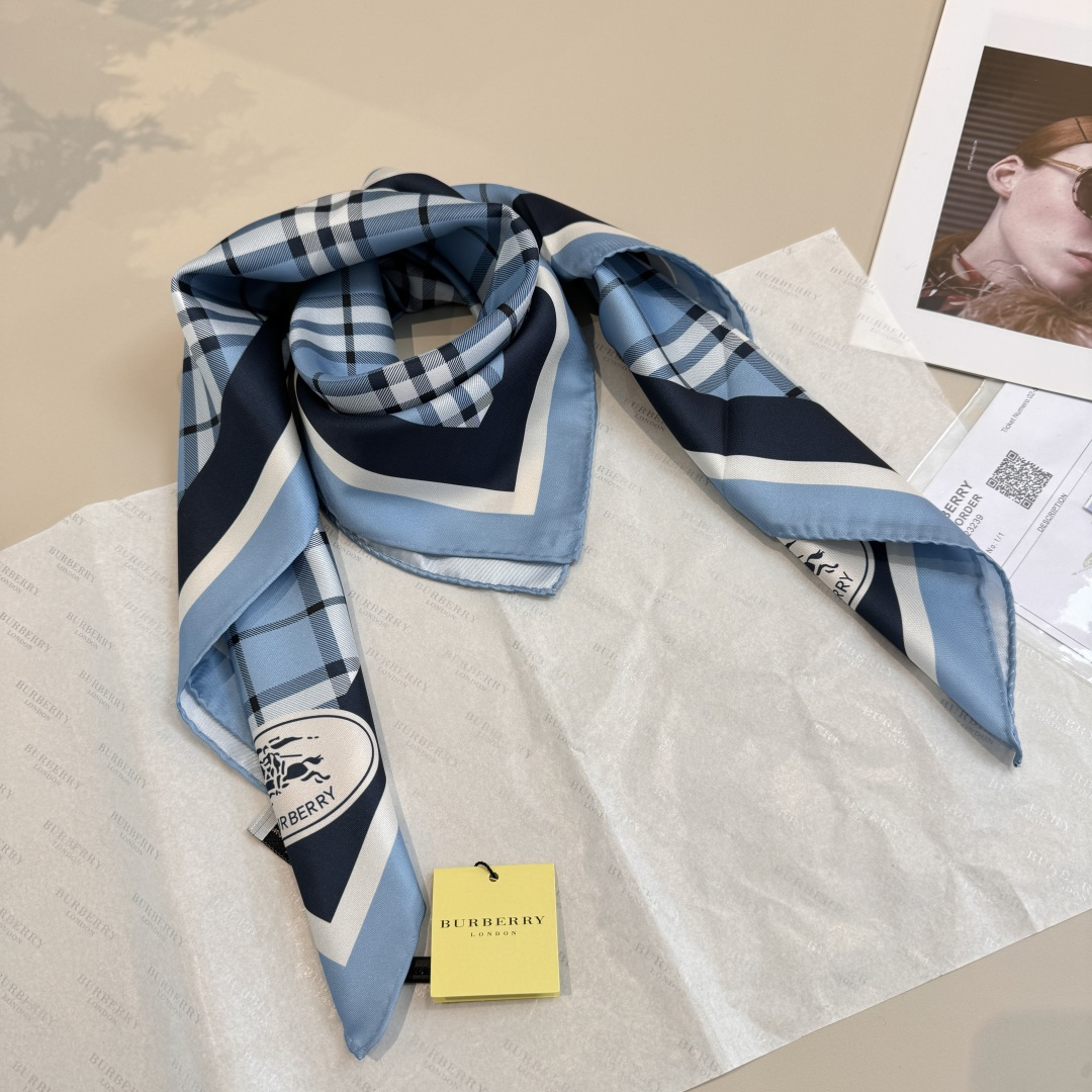 Burberry Check Silk Square 90cm