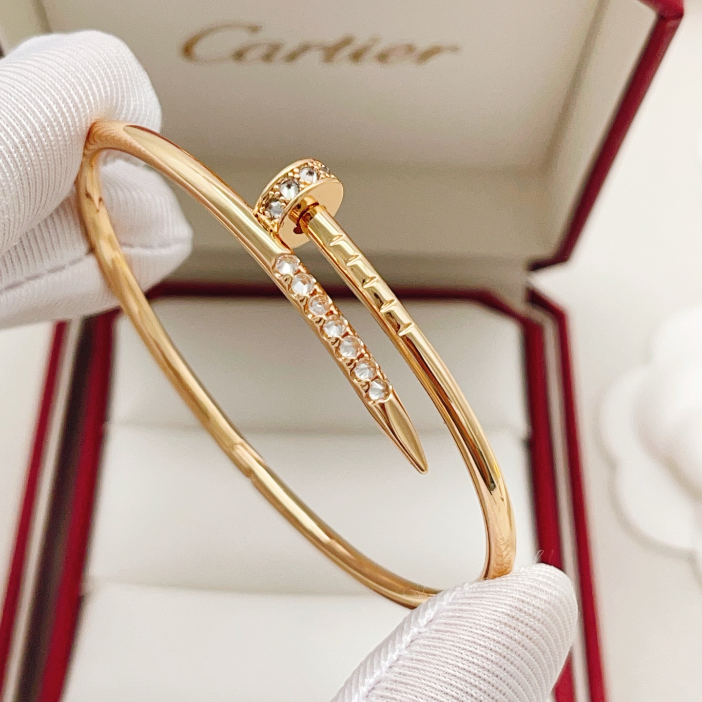 Cartier Fashion Designer Bracelet 17cm-Pink Gold