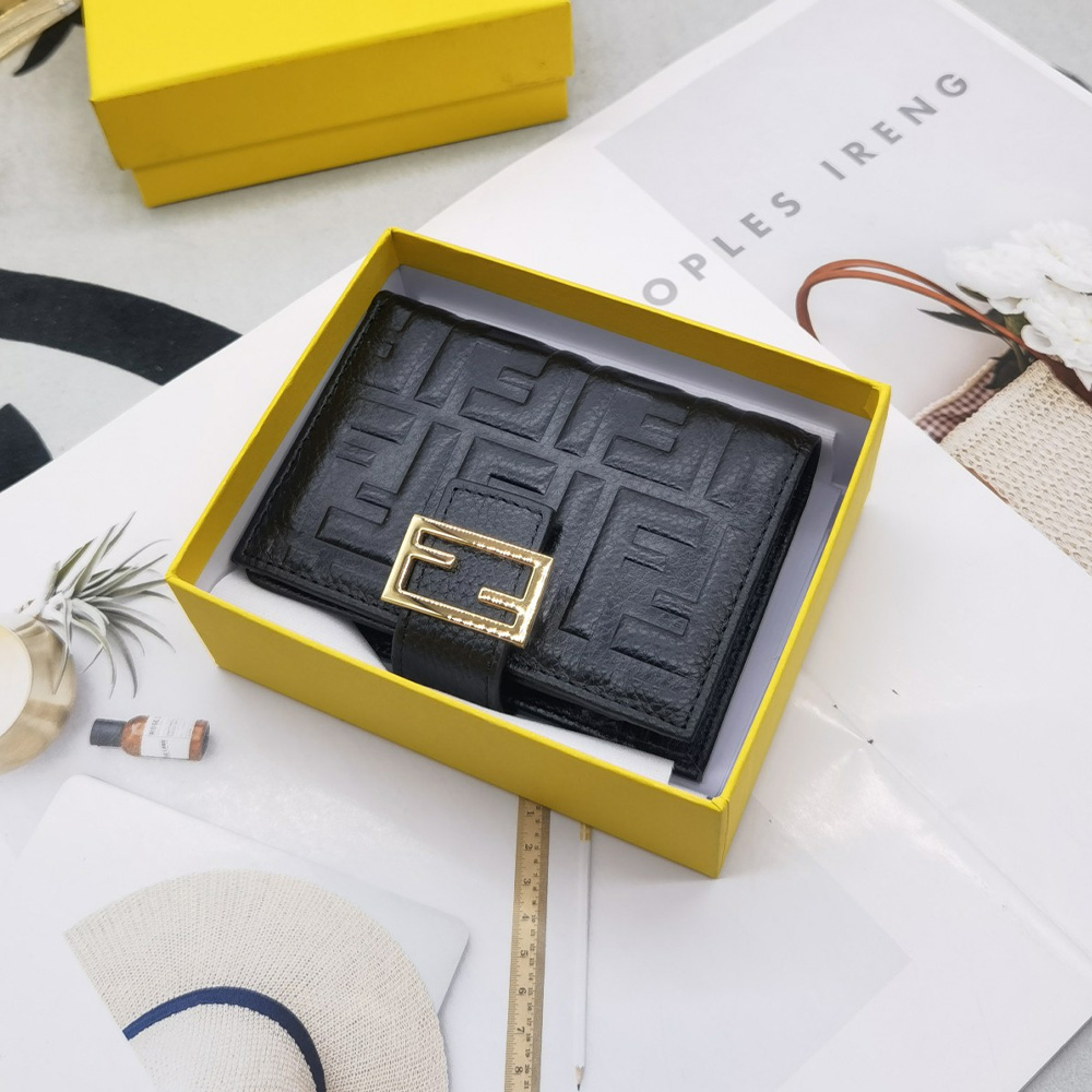 FENDI Embossed Wallet card holder