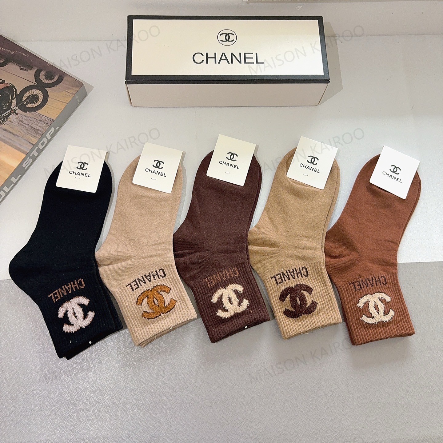 Chanel Socks 5-Pack - KAIROO