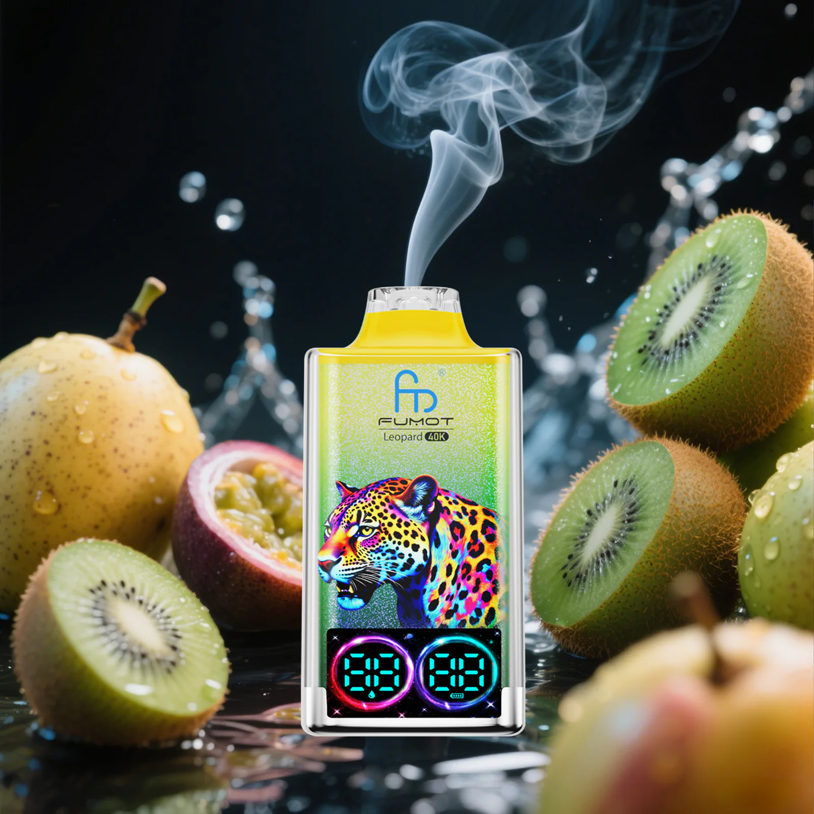 FUMOT Leopard 40K EU Edition Disposable Vape – Passion Fruit Kiwi - Vaba Vape-Shop