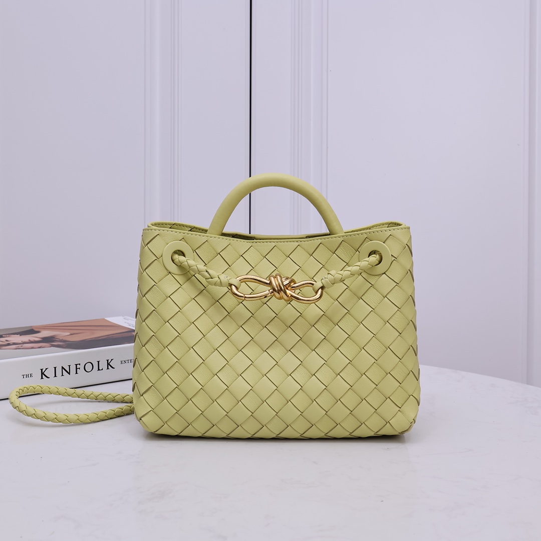 Bottega Butter yellow Small Andiamo Top handle bag