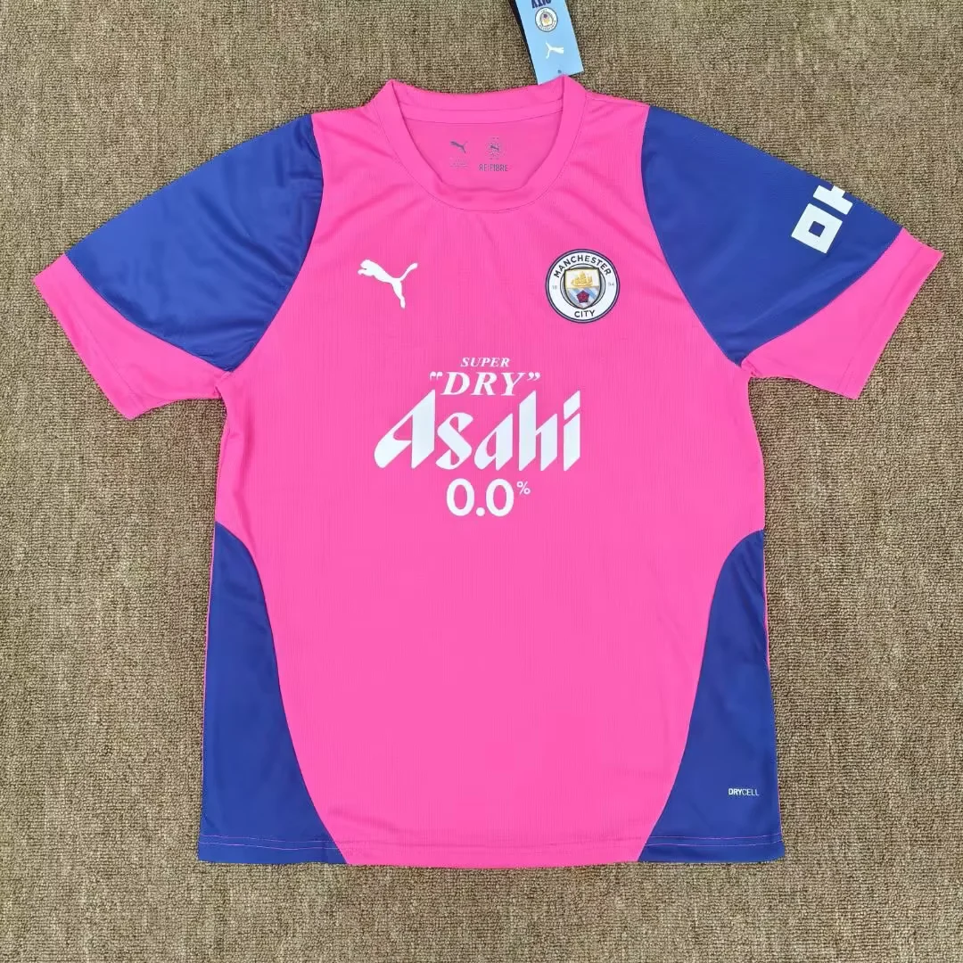 2026-27  Manchester City Straining Levver Pink Fans Football Shirt 1:1 Thai Quality