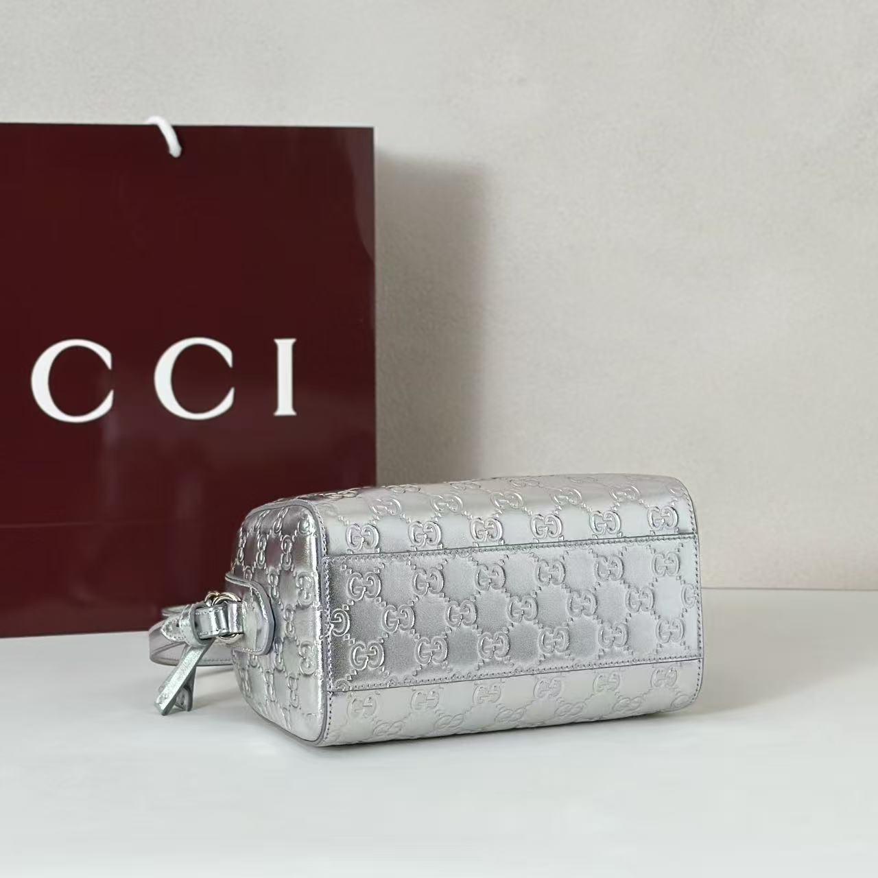 Gucci Emblem small Boston bag