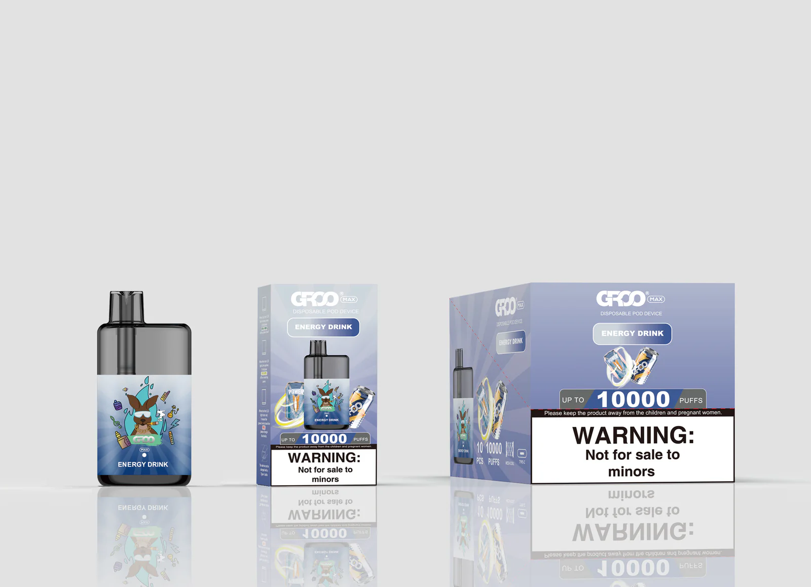 GROO MAX 10K Rechargeable Disposable Vape – Energy Drink - Vaba Vape-Shop