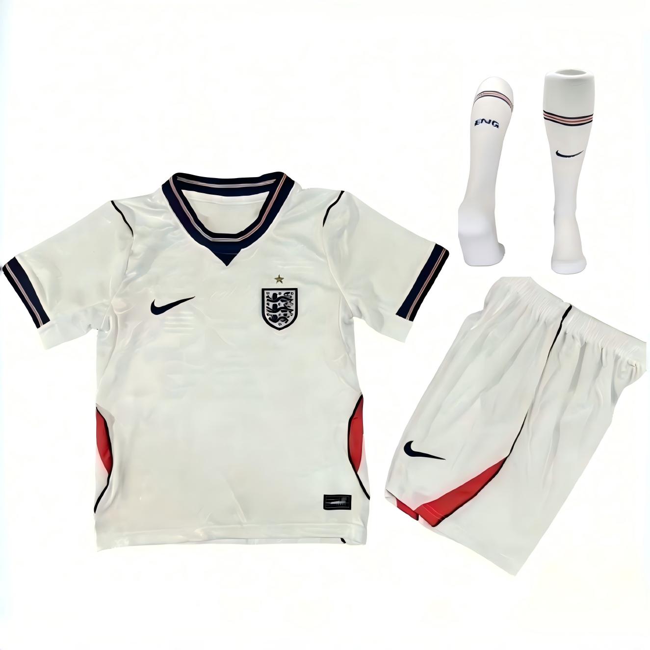 Kids England Home Jersey Suit & Socks World Cup 2026