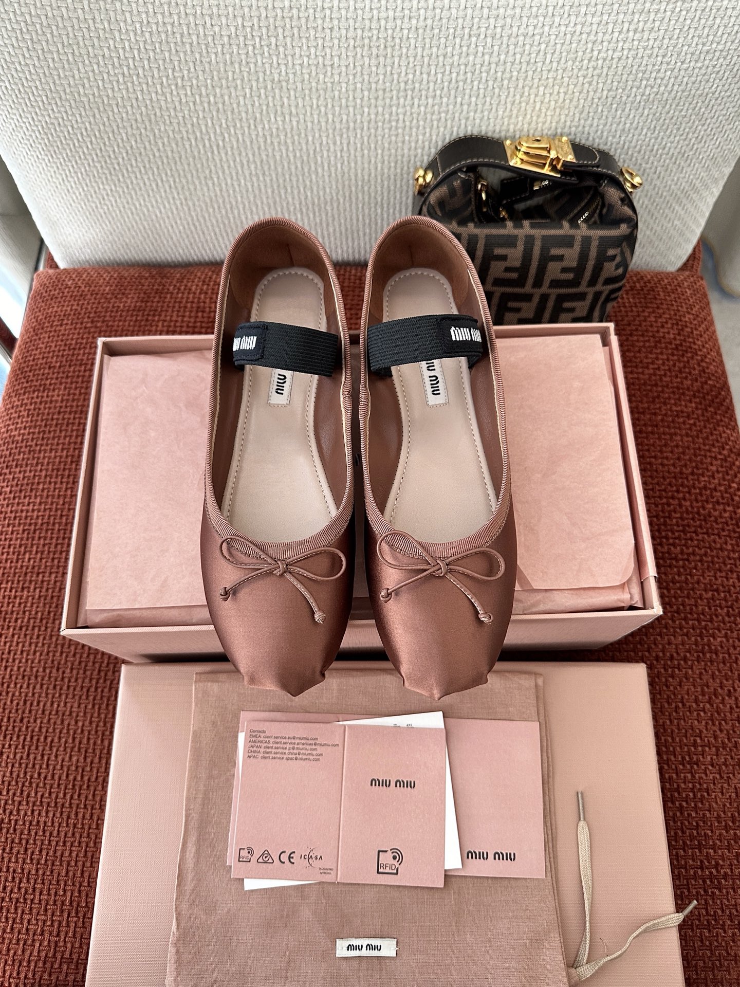 Miu Miu Satin Ballet Flat
