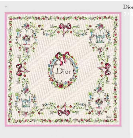 Christian Dior Dioramour Shawl 140cm