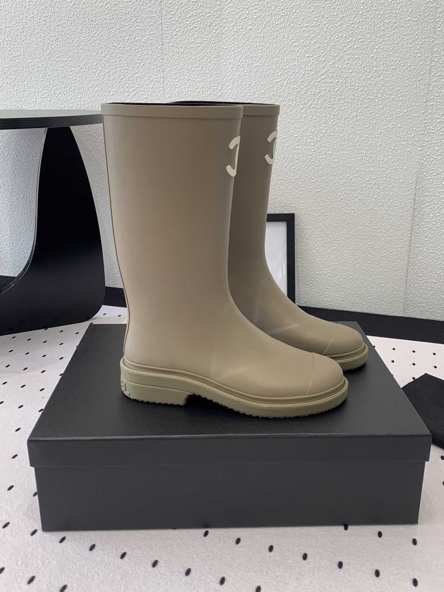 Chanel Rain Boots