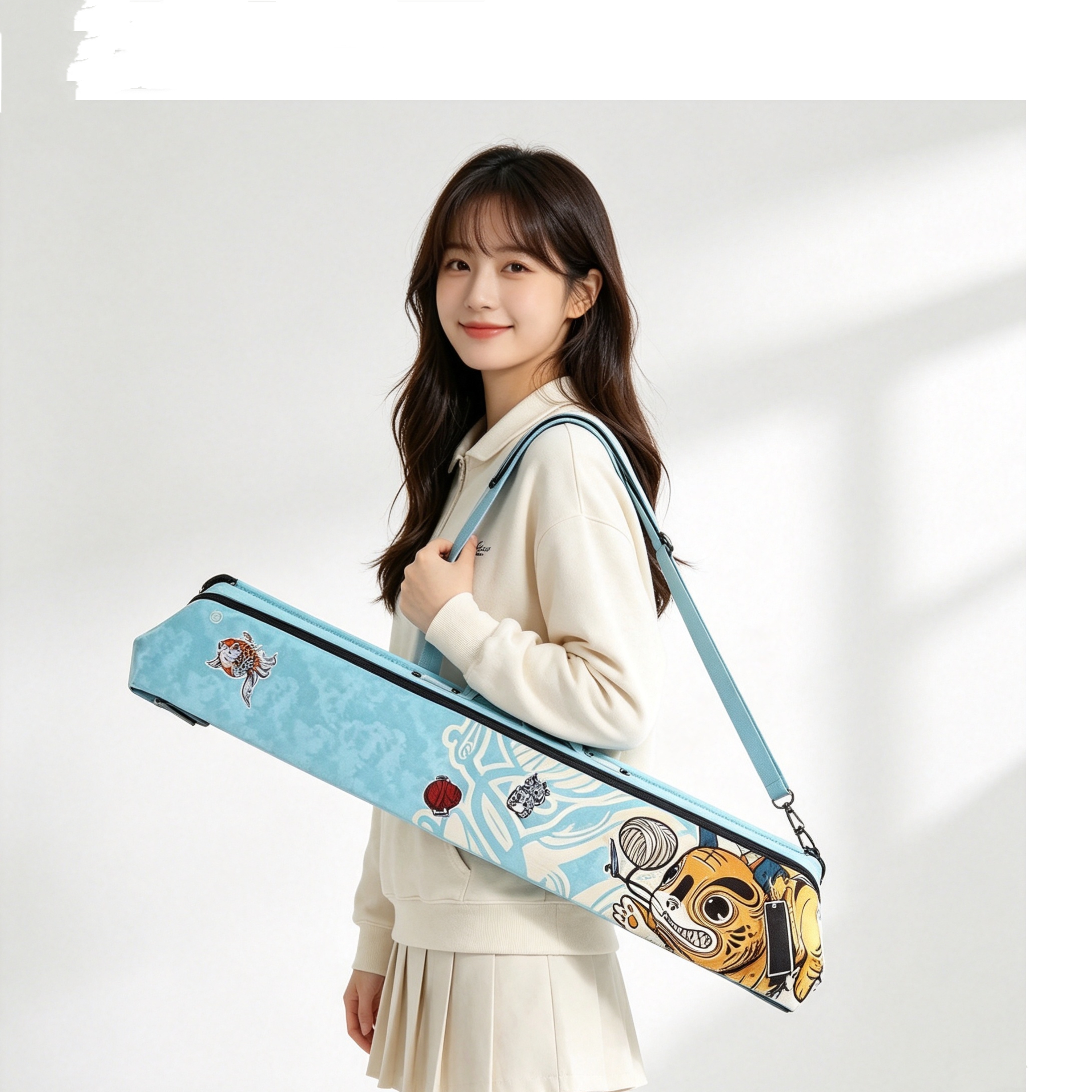 Large Capacity Waterproof Pool Cue Bag for Multiple Billiard Cues
