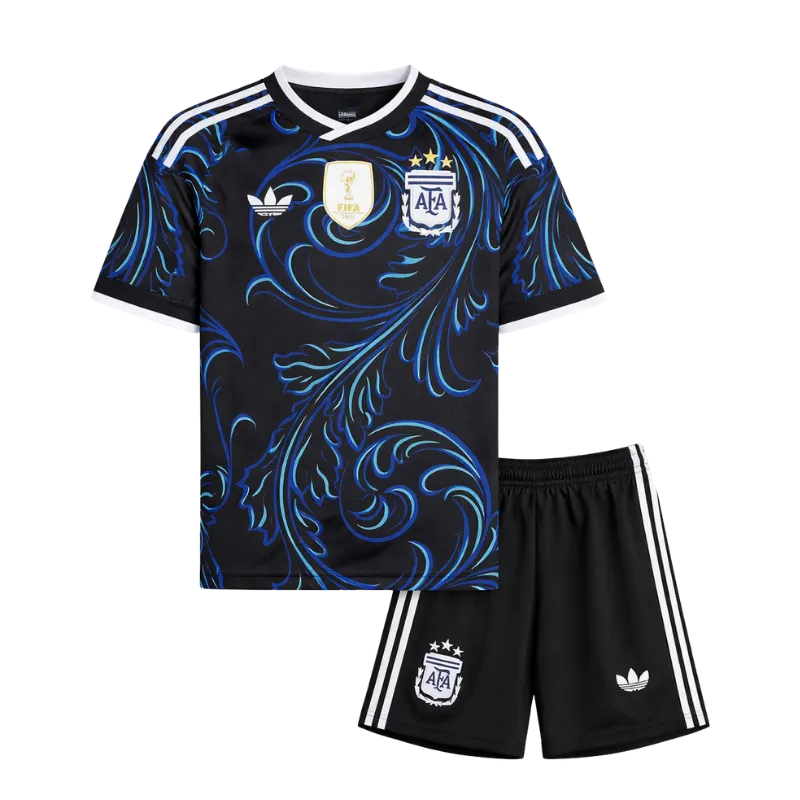 Kids Argentina Away Jersey Suit World Cup 2026