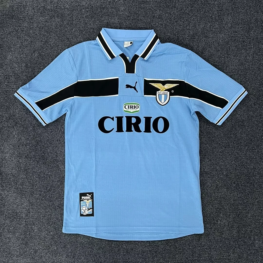 1998/99 Retro Lazio Home Blue Soccer Jersey 1:1 Thai Quality
