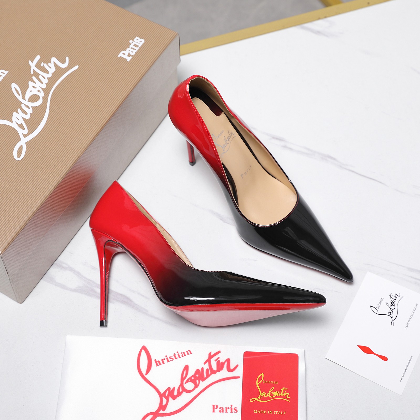Christian Louboutin Gradient Shiny leather Pump