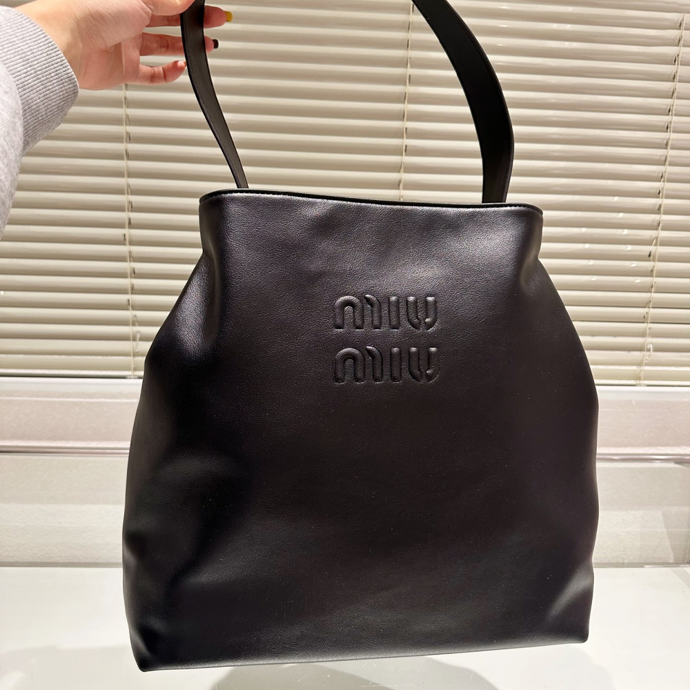 MIU MIU Hobo Leather Shoulder Handbag
