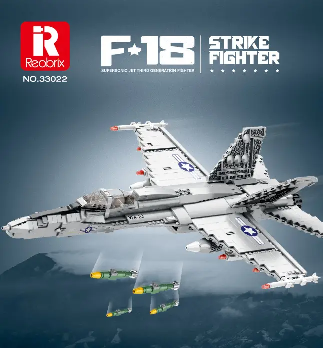 Reobrix 33022 - F18 Hornet Strike Fighter