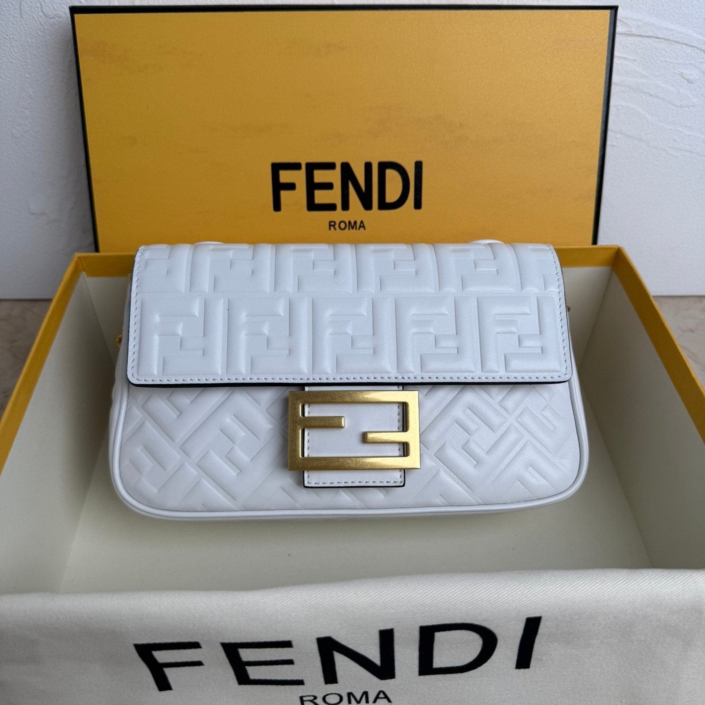 Fendi Bags Baguette sheepskin 793 (10A Mirror Version)
