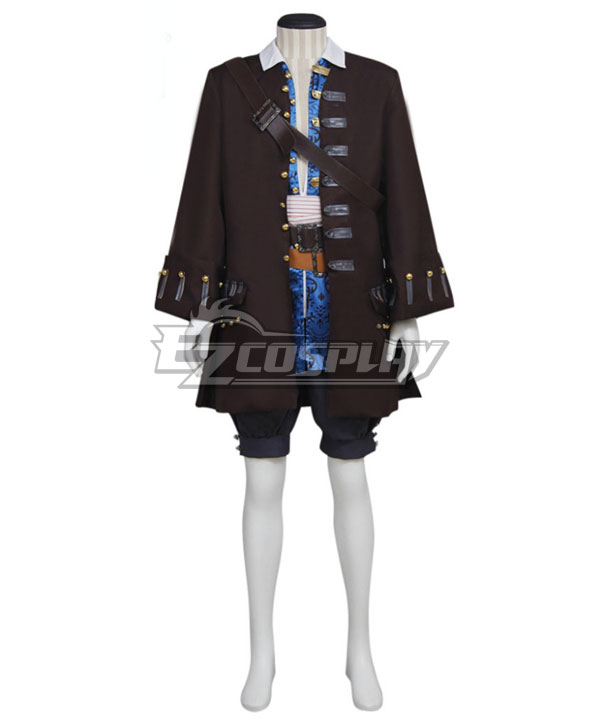 Pirates of the Caribbean Captain Jack Sparrow Cosplay Costume - New Edition