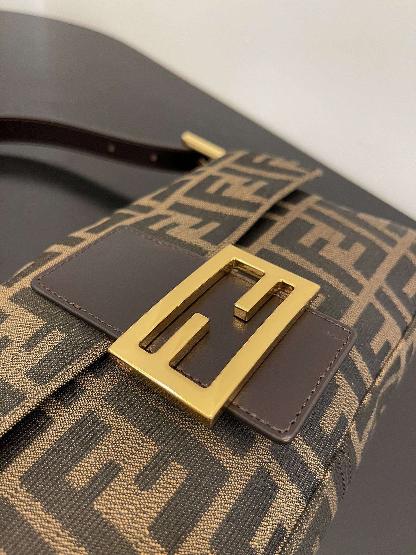 Fendi FF canvas Shoulder Bag