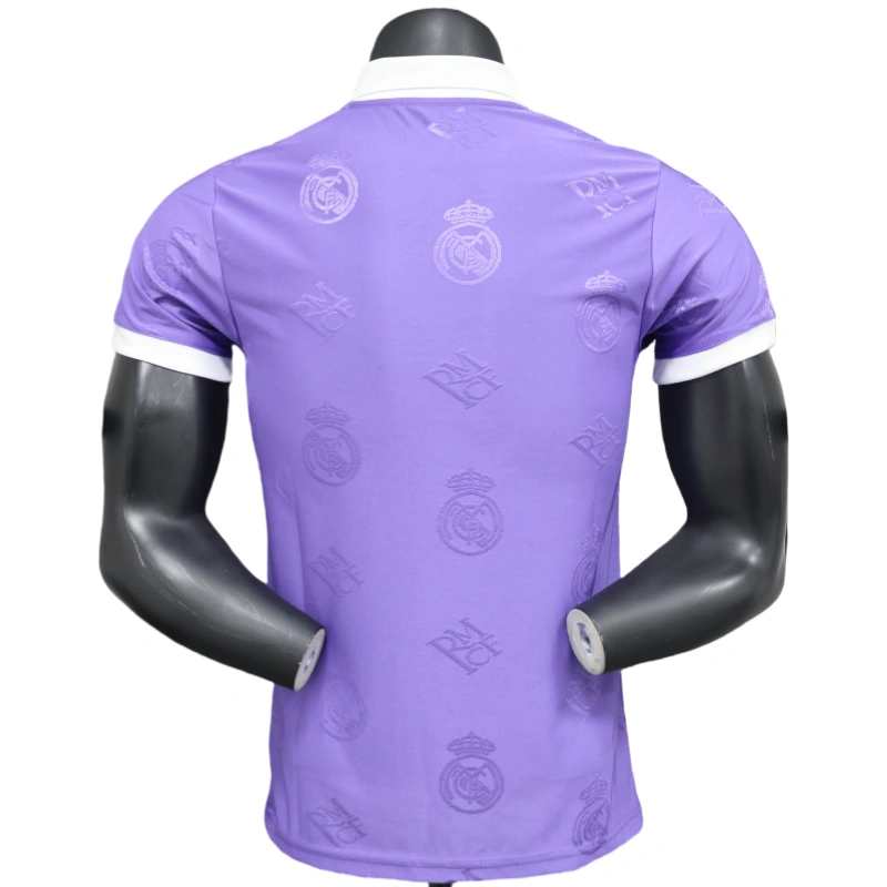 2025-26 Real Madrid Men's Polo Shirt Purple