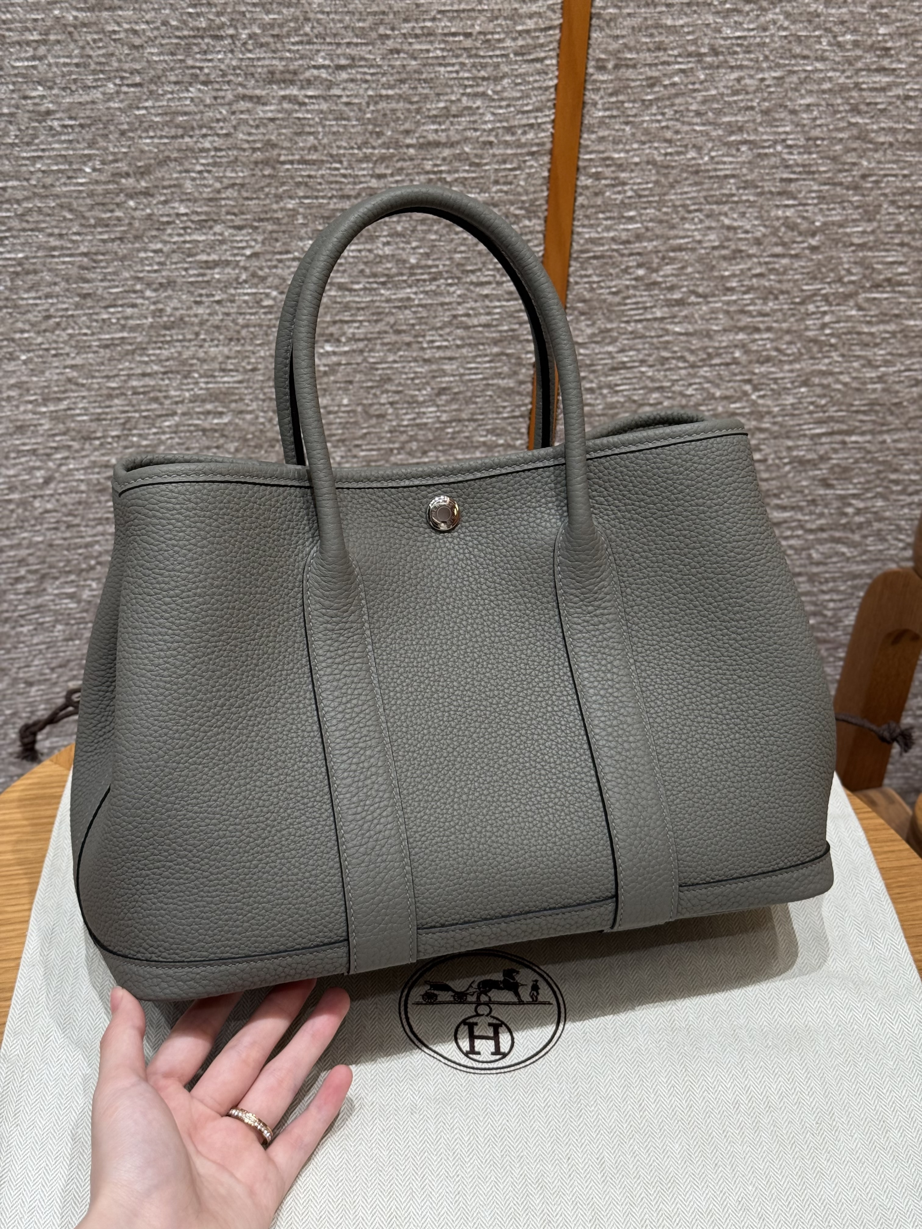 Hermes Gris Meyer Negonda Garden Party 30 TPM