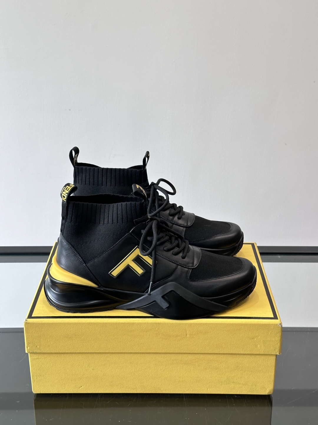 Fendi Men's Flow High-top Sneaker