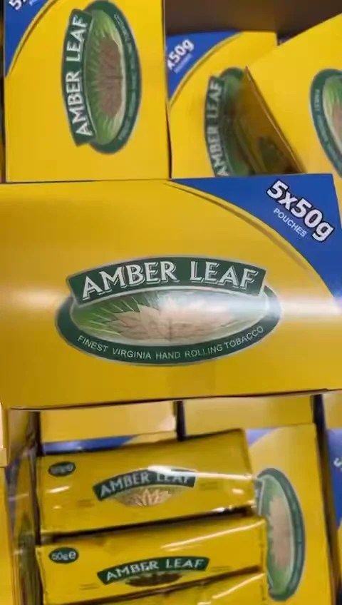 Amber Leaf Yellow Hand Rolling Tobacco (Original) 50G×5 Packs