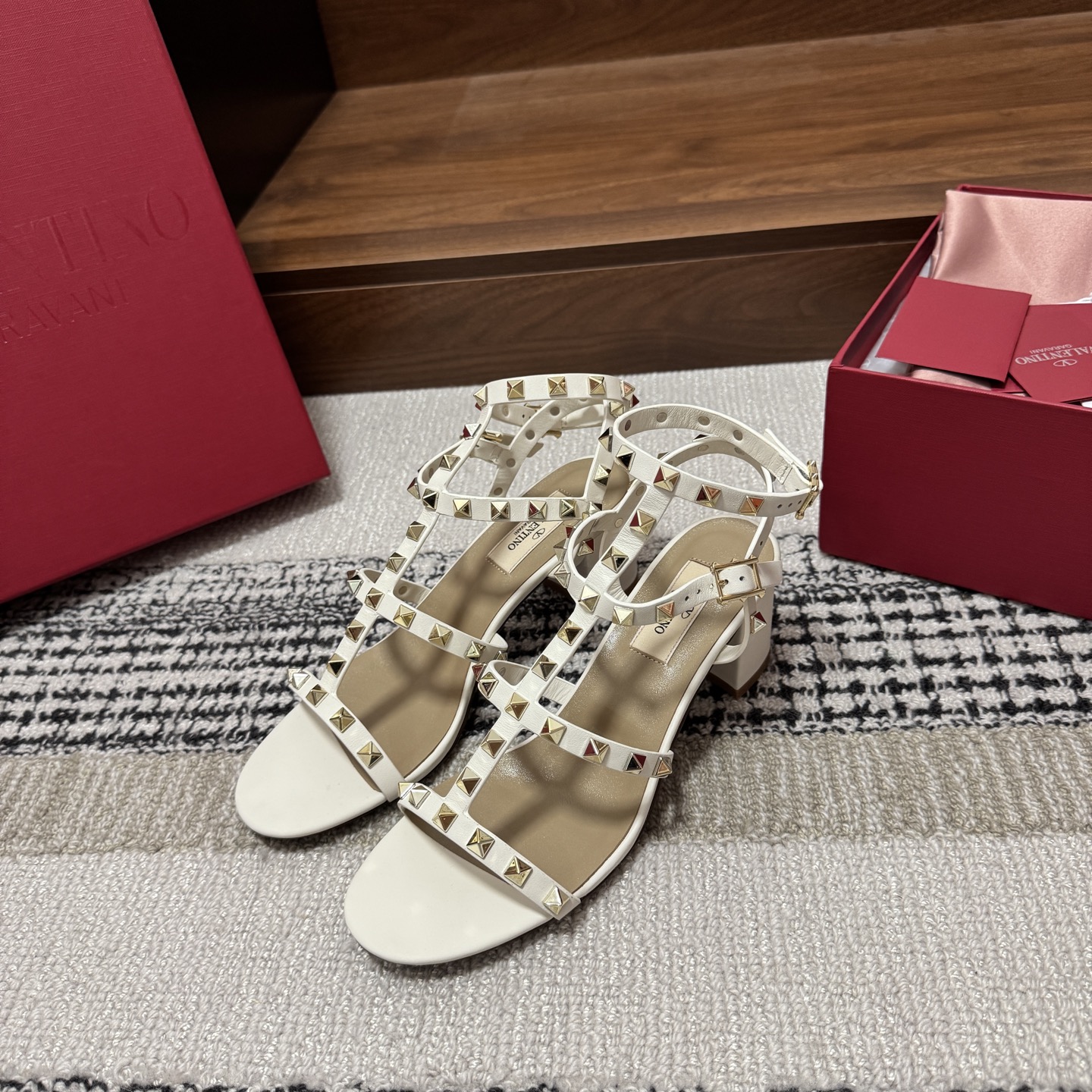 Valentino Rockstud Heeled Sandal